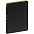 Ежедневник Flexpen Black, недатированный, черный с зеленым с логотипом в Белгороде заказать по выгодной цене в кибермаркете AvroraStore