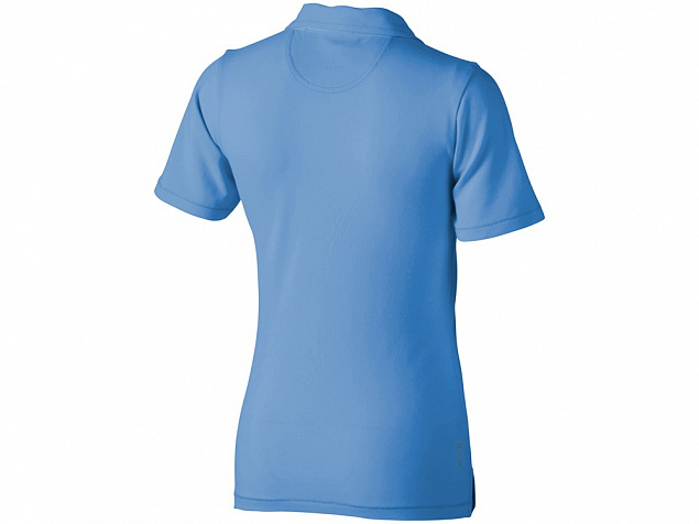 Рубашка поло Markham женская, голубой/антрацит с логотипом в Белгороде заказать по выгодной цене в кибермаркете AvroraStore
