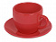 Чайная пара Melissa керамическая, красный (Р) с логотипом в Белгороде заказать по выгодной цене в кибермаркете AvroraStore