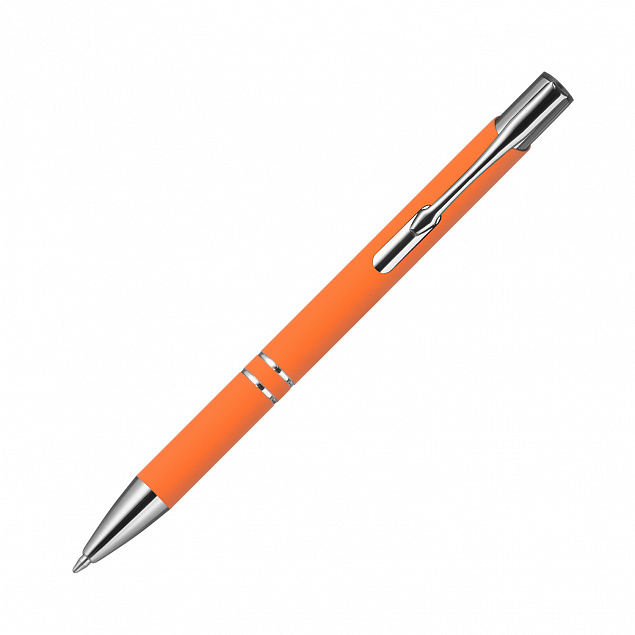 Шариковая ручка Alpha,  оранжевая с логотипом в Белгороде заказать по выгодной цене в кибермаркете AvroraStore