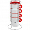 Кружка Inset, красная с логотипом в Белгороде заказать по выгодной цене в кибермаркете AvroraStore