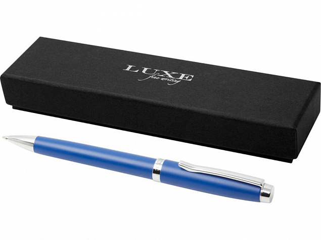 Шариковая ручка металлическая Vivace, ярко-синий с логотипом в Белгороде заказать по выгодной цене в кибермаркете AvroraStore