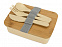 Ланч-бокс Lunch из пшеничного волокна с бамбуковой крышкой с логотипом в Белгороде заказать по выгодной цене в кибермаркете AvroraStore