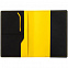 Обложка для паспорта Multimo, черная с желтым с логотипом в Белгороде заказать по выгодной цене в кибермаркете AvroraStore