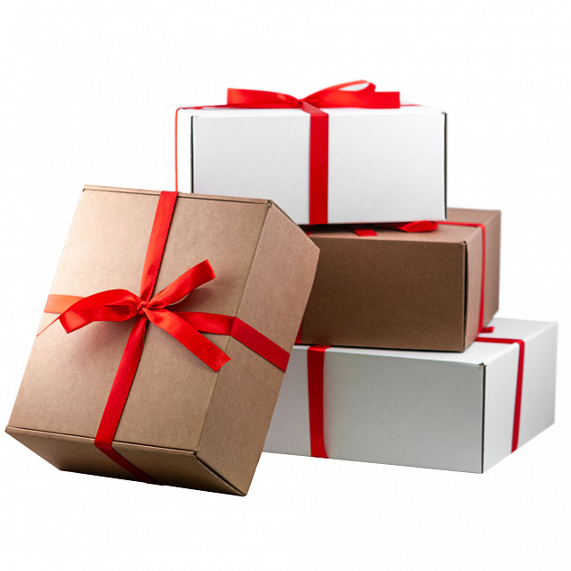 Подарочная лента для универсальной подарочной коробки 350*255*113 мм, красная, 20 мм с логотипом в Белгороде заказать по выгодной цене в кибермаркете AvroraStore