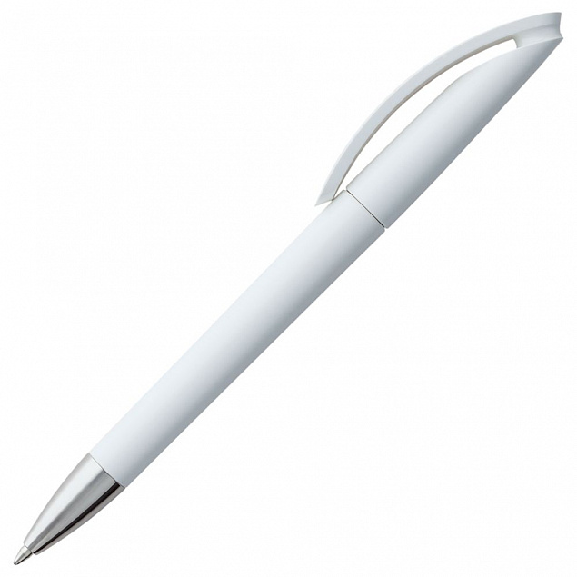 Ручка шариковая Prodir DS3.1 TPC, белая с логотипом в Белгороде заказать по выгодной цене в кибермаркете AvroraStore