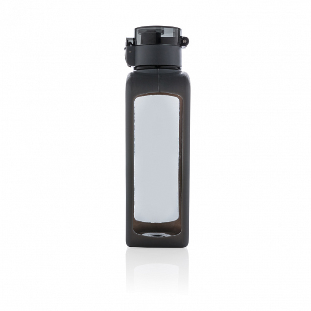 Квадратная вакуумная бутылка для воды, черный с логотипом в Белгороде заказать по выгодной цене в кибермаркете AvroraStore
