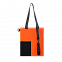 Шоппер Superbag Color (оранжевый с чёрным) с логотипом в Белгороде заказать по выгодной цене в кибермаркете AvroraStore
