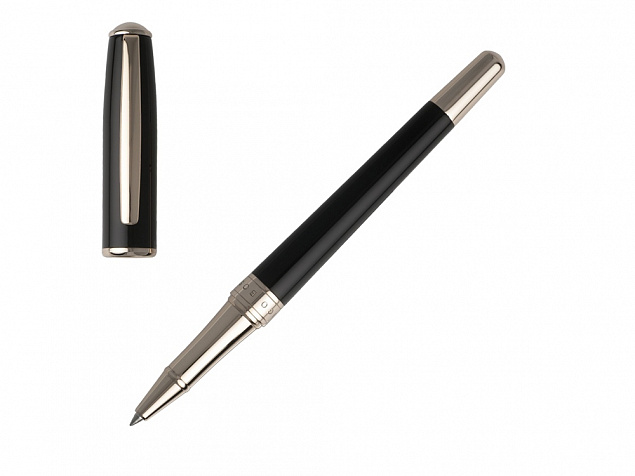 Ручка роллер Essential Lady Black с логотипом в Белгороде заказать по выгодной цене в кибермаркете AvroraStore