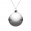 Елочный шар Finery Gloss, 8 см, глянцевый серебристый с логотипом в Белгороде заказать по выгодной цене в кибермаркете AvroraStore