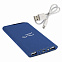 Зарядное устройство "Theta", 6000 mAh, 2 выхода USB, темно-синий, покрытие soft touch с логотипом в Белгороде заказать по выгодной цене в кибермаркете AvroraStore