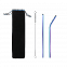 Набор многоразовых трубочек гальванических Оnlycofer Х black (спектр) с логотипом в Белгороде заказать по выгодной цене в кибермаркете AvroraStore