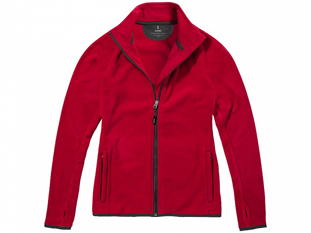 Куртка флисовая Brossard женская, красный с логотипом в Белгороде заказать по выгодной цене в кибермаркете AvroraStore
