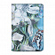 Обложка для паспорта Gourji "Голубой букет" 95х135 сафьяно с логотипом в Белгороде заказать по выгодной цене в кибермаркете AvroraStore