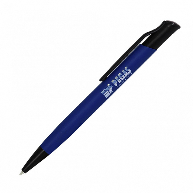 Шариковая ручка Grunge, синяя с логотипом в Белгороде заказать по выгодной цене в кибермаркете AvroraStore