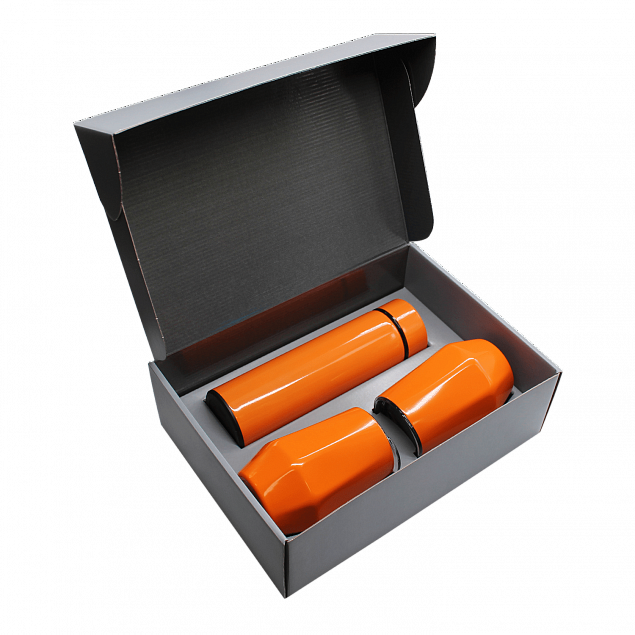 Набор Hot Box E2 grey (оранжевый) с логотипом в Белгороде заказать по выгодной цене в кибермаркете AvroraStore