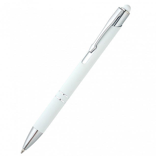Ручка металлическая Ingrid - Белый BB с логотипом в Белгороде заказать по выгодной цене в кибермаркете AvroraStore