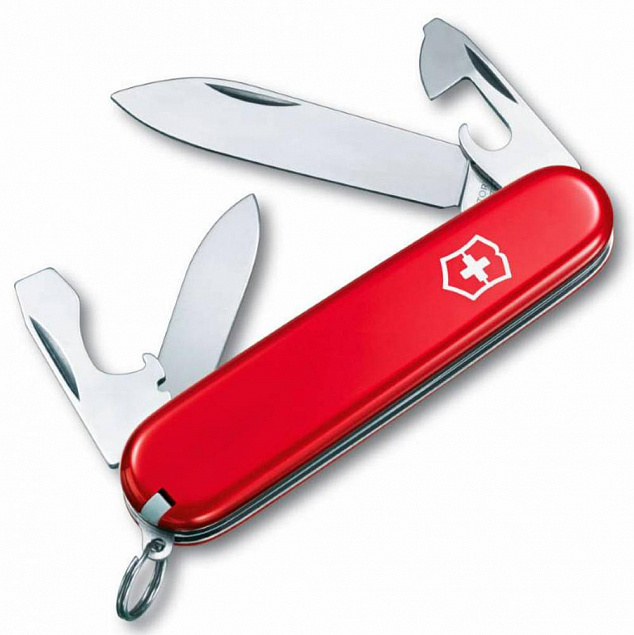 Армейский нож Recruit 84, красный с логотипом в Белгороде заказать по выгодной цене в кибермаркете AvroraStore