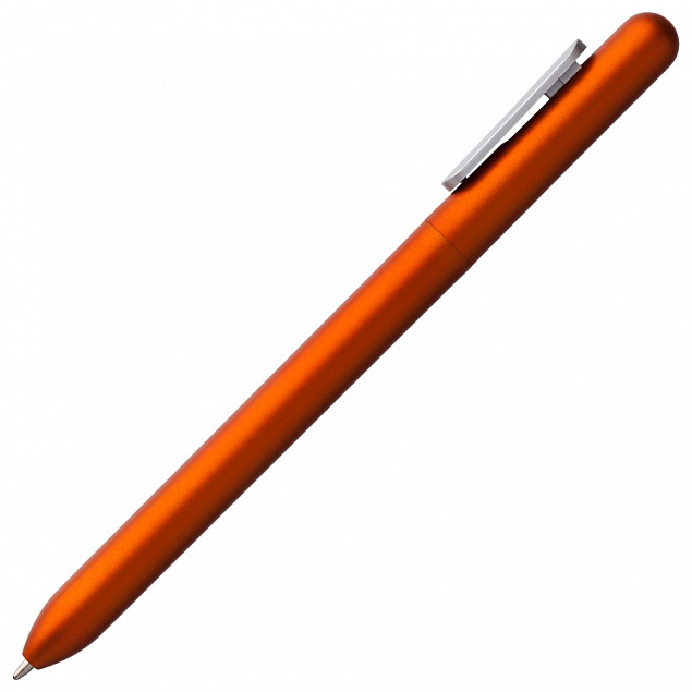 Ручка шариковая Slider Silver, оранжевая с логотипом в Белгороде заказать по выгодной цене в кибермаркете AvroraStore