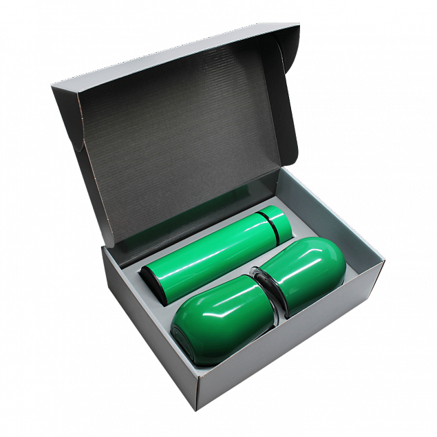 Набор Hot Box C2 grey (зеленый) с логотипом в Белгороде заказать по выгодной цене в кибермаркете AvroraStore