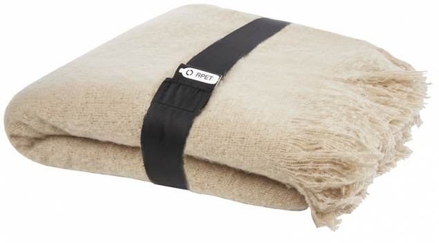 Мохеровое одеяло из вторичного ПЭТ Ivy с логотипом в Белгороде заказать по выгодной цене в кибермаркете AvroraStore