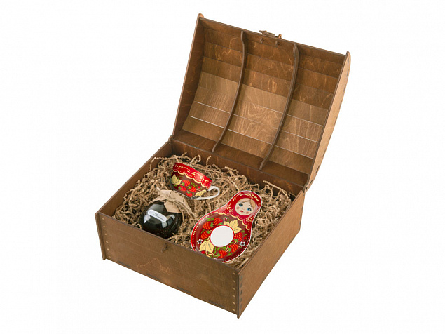Подарочный набор: чайная пара, варенье из сосновых шишек с логотипом в Белгороде заказать по выгодной цене в кибермаркете AvroraStore