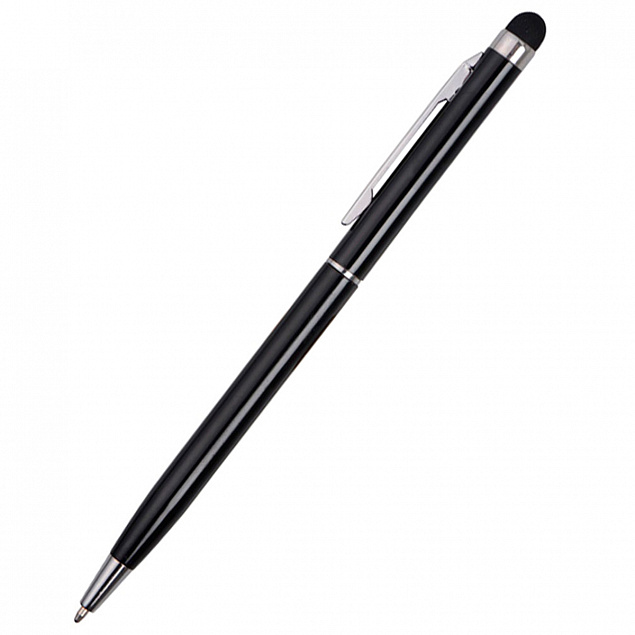 Ручка металлическая Dallas Touch - Черный AA с логотипом в Белгороде заказать по выгодной цене в кибермаркете AvroraStore