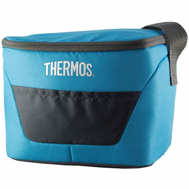 Термосумка Thermos Classic 9 Can Cooler, бирюзовая с логотипом в Белгороде заказать по выгодной цене в кибермаркете AvroraStore