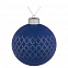 Елочный шар King, 10 см, синий с логотипом в Белгороде заказать по выгодной цене в кибермаркете AvroraStore