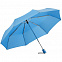 Зонт складной AOC, голубой с логотипом в Белгороде заказать по выгодной цене в кибермаркете AvroraStore