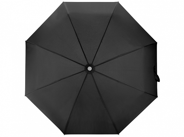 Зонт Леньяно, черный с логотипом в Белгороде заказать по выгодной цене в кибермаркете AvroraStore