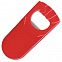 Открывалка  "Кулачок" красная, 9,5х4,5х1,2 см;  фростированный пластик/ тампопечать с логотипом в Белгороде заказать по выгодной цене в кибермаркете AvroraStore