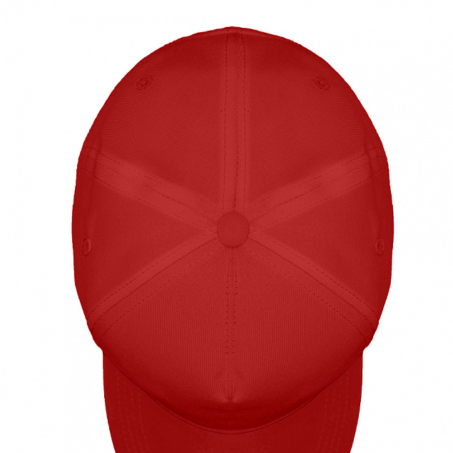 Бейсболка "Fortuna", 5 клиньев,  застежка на липучке,  красный, 100% полиэстер, плотность 140 г/м2 с логотипом в Белгороде заказать по выгодной цене в кибермаркете AvroraStore