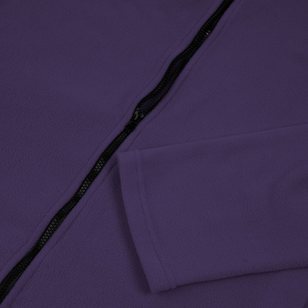 Куртка флисовая унисекс Manakin, фиолетовая с логотипом в Белгороде заказать по выгодной цене в кибермаркете AvroraStore
