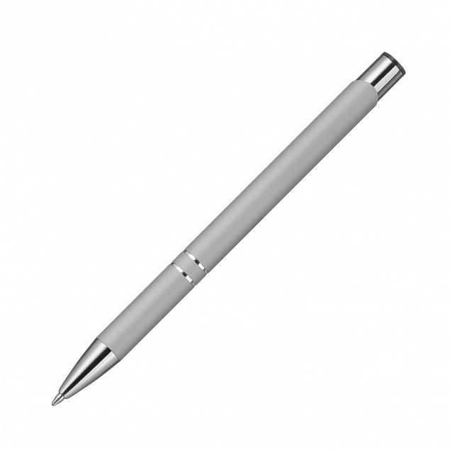 Шариковая ручка Alpha, серебряная с логотипом в Белгороде заказать по выгодной цене в кибермаркете AvroraStore