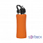 Бутылка спортивная "Индиана"с покрытием soft touch, оранжевая с логотипом в Белгороде заказать по выгодной цене в кибермаркете AvroraStore