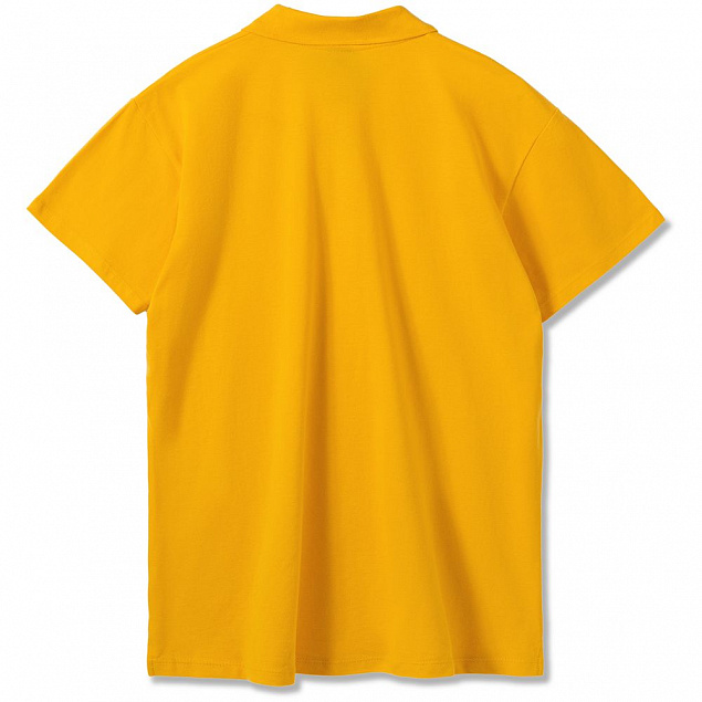 Рубашка поло мужская SUMMER 170, желтая с логотипом в Белгороде заказать по выгодной цене в кибермаркете AvroraStore