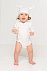 Боди детское Baby Prime, молочно-белое с логотипом в Белгороде заказать по выгодной цене в кибермаркете AvroraStore