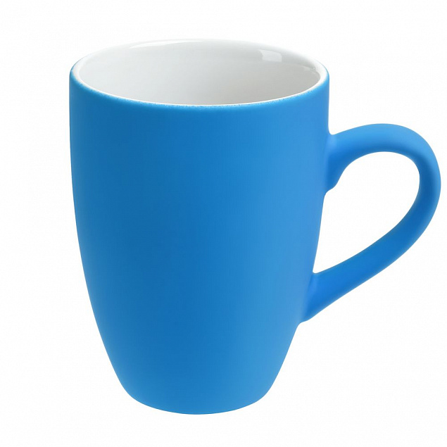 Набор кружек Good Morning c покрытием софт-тач, голубой с логотипом в Белгороде заказать по выгодной цене в кибермаркете AvroraStore