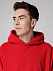 Худи флисовое унисекс Manakin, красное с логотипом в Белгороде заказать по выгодной цене в кибермаркете AvroraStore