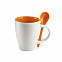 Чашка с ложкой с логотипом в Белгороде заказать по выгодной цене в кибермаркете AvroraStore