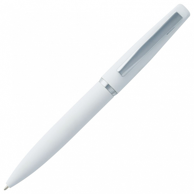 Ручка шариковая Bolt Soft Touch, белая с логотипом в Белгороде заказать по выгодной цене в кибермаркете AvroraStore