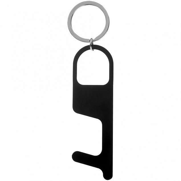 Брелок Poke для бесконтактных нажатий, черный с логотипом в Белгороде заказать по выгодной цене в кибермаркете AvroraStore