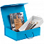 Коробка Case, подарочная, голубая с логотипом в Белгороде заказать по выгодной цене в кибермаркете AvroraStore