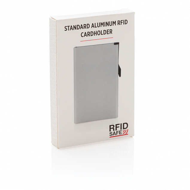 Алюминиевый картхолдер Standard с RFID с логотипом в Белгороде заказать по выгодной цене в кибермаркете AvroraStore