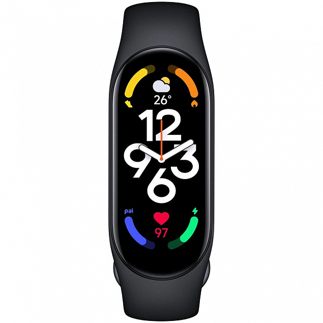 Фитнес браслет Mi Smart Band 7, черный с логотипом в Белгороде заказать по выгодной цене в кибермаркете AvroraStore