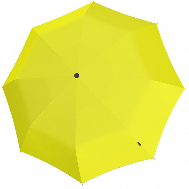Складной зонт U.090, желтый с логотипом в Белгороде заказать по выгодной цене в кибермаркете AvroraStore