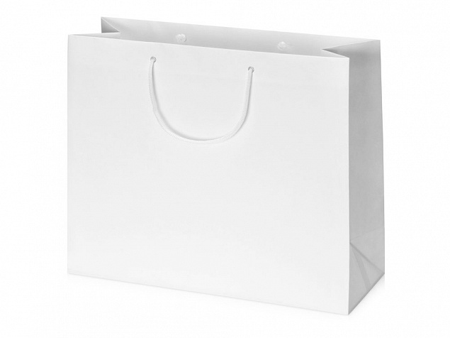 Пакет подарочный Imilit XL, белый с логотипом в Белгороде заказать по выгодной цене в кибермаркете AvroraStore