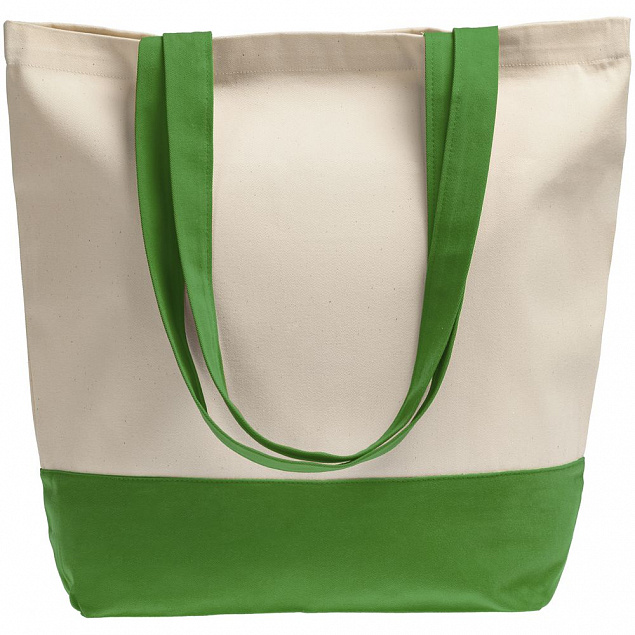 Холщовая сумка Shopaholic, ярко-зеленая с логотипом в Белгороде заказать по выгодной цене в кибермаркете AvroraStore