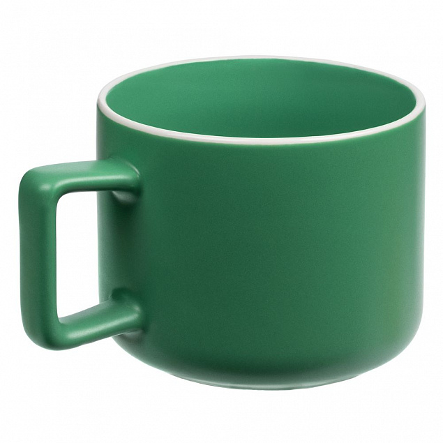 Чашка Fusion, зеленая с логотипом в Белгороде заказать по выгодной цене в кибермаркете AvroraStore